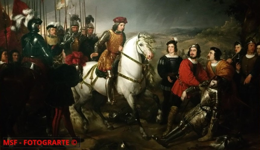 El Gran Capitán ante el cadáver de Nemours, tras la batalla de Ceriñola de Madrazo