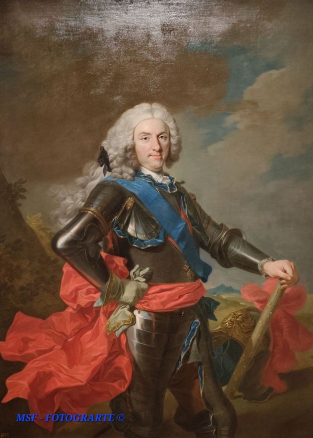 Felipe V de España, primer rey de la Casa de Borbón. Louis Michel van Loo. 1739. Museo Nacional del Prado. Madrid.